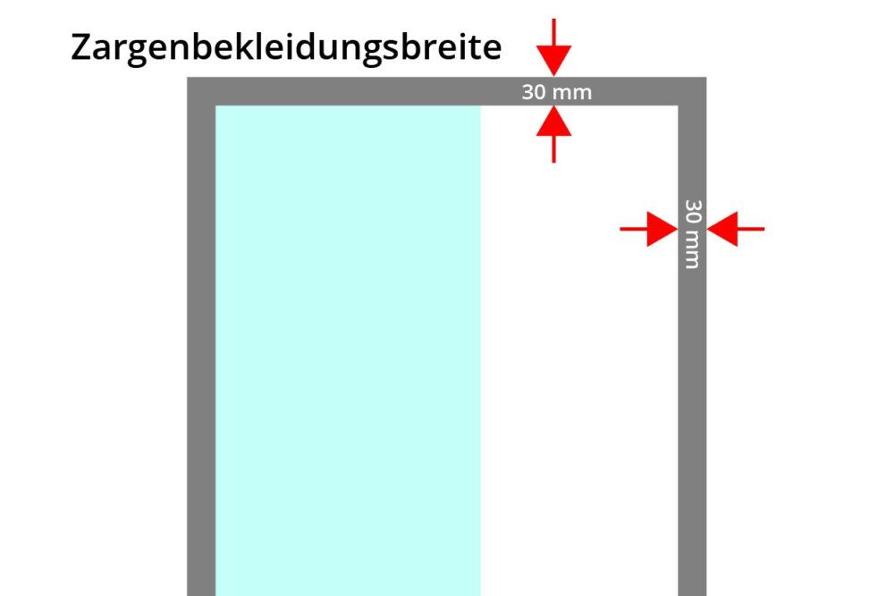Stahlzarge 30 Glas