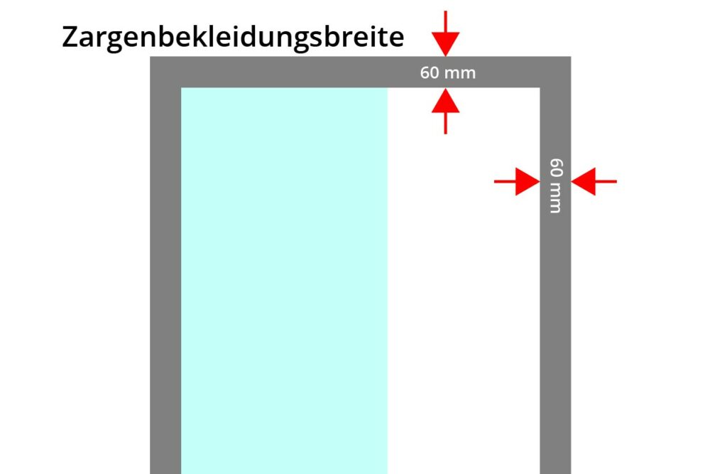 Stahlzarge 60 Glas