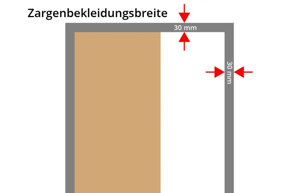 Stahlzarge 30 Holz